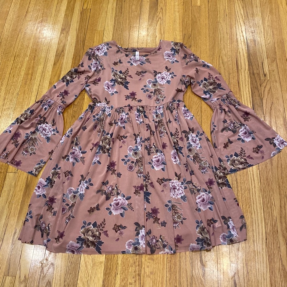 Sheer floral dress